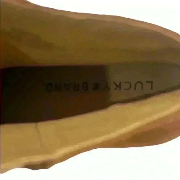 Lucky Brand Linnea-Cashew-Oiled Suede-Women’s Bootie-Side Zip 8M - Picture 4 of 9